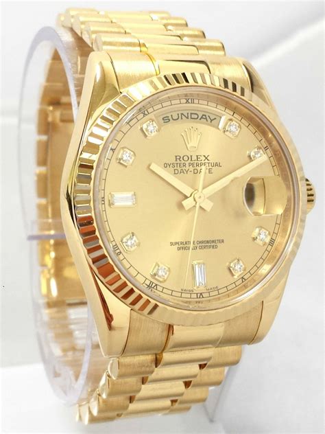 rolex mens watch with diamonds|rolex day date diamond dial.